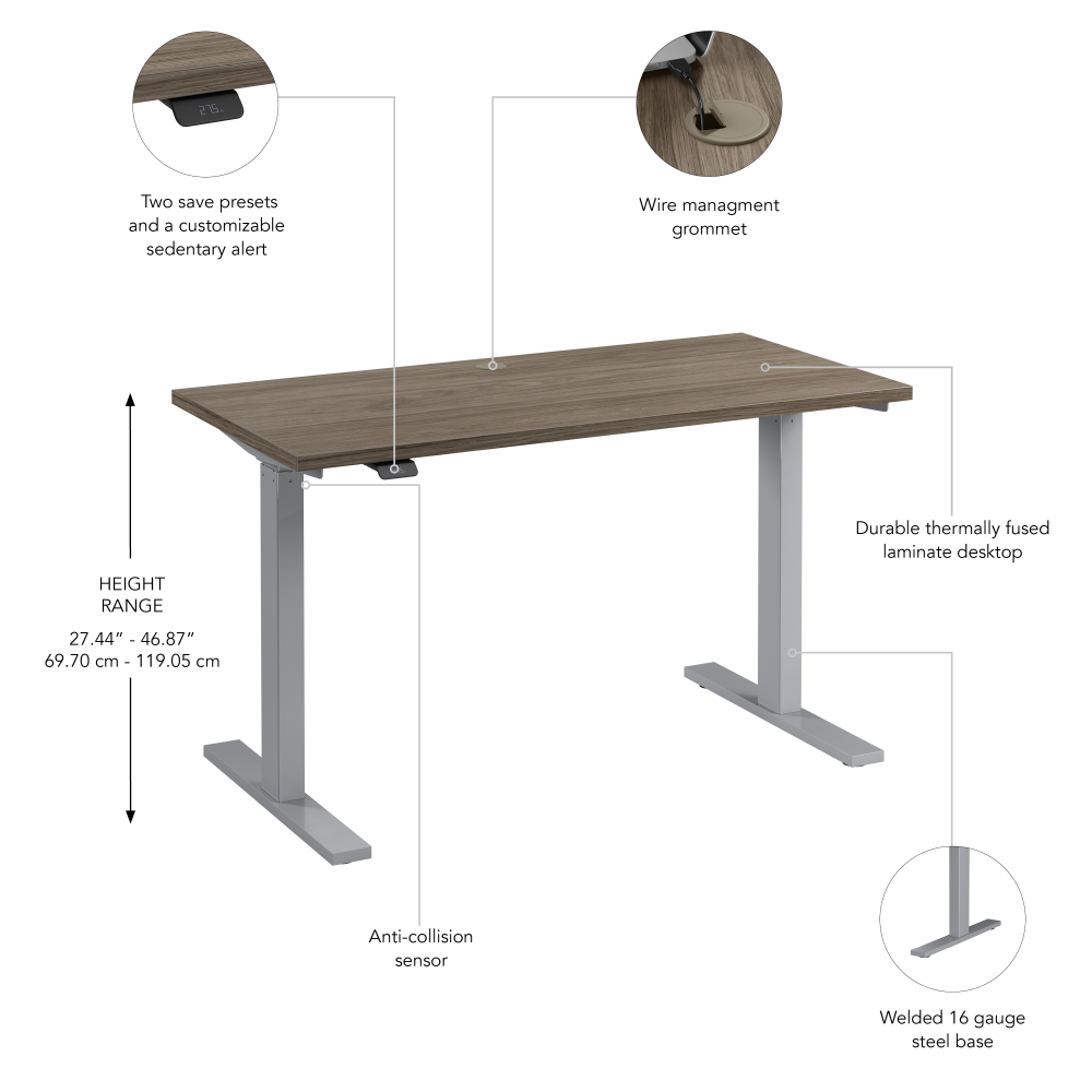 48W x 24D Height Adjustable Standing Desk