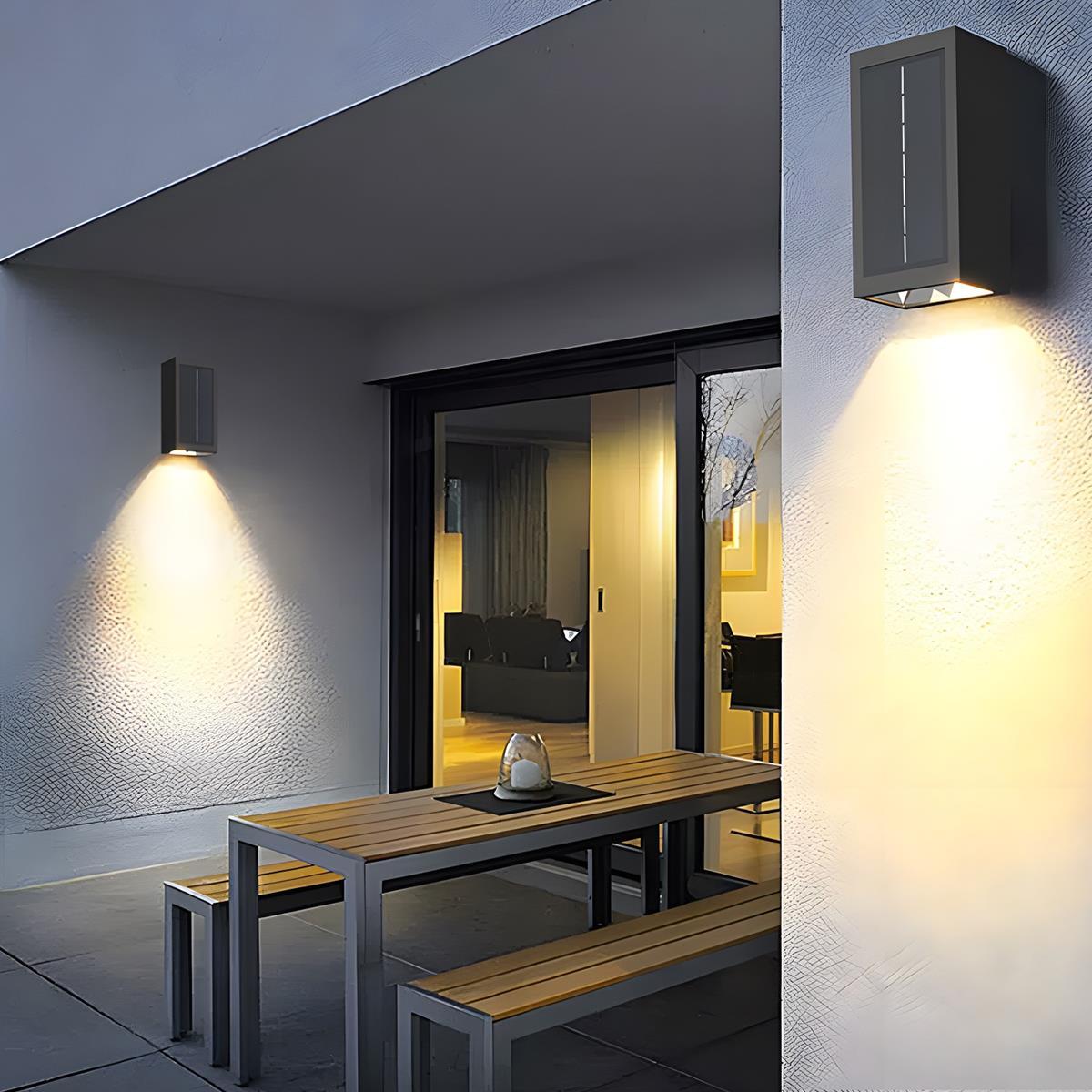 Modern Waterproof Up and Down LED Outdoor Wall Sconces