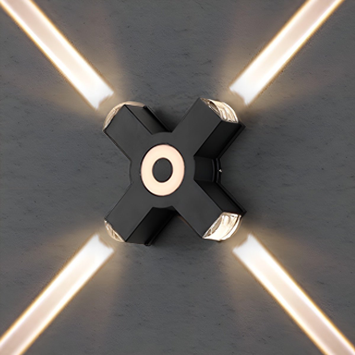 Modern Waterproof Black Outdoor LED Wall Lights Spotlights