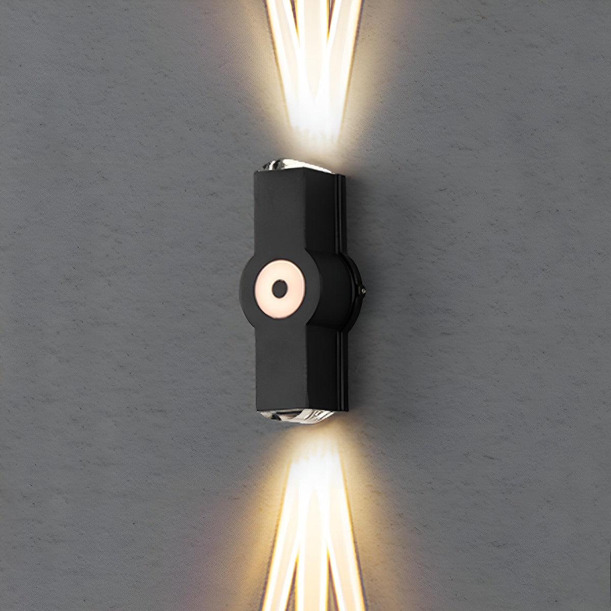Modern Waterproof Black Outdoor LED Wall Lights Spotlights