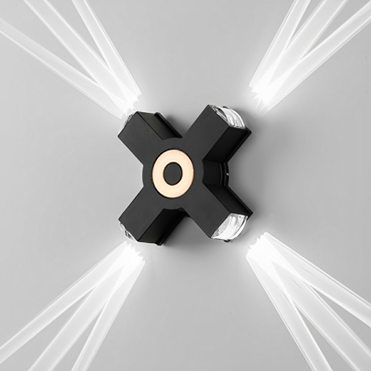 Modern Waterproof Black Outdoor LED Wall Lights Spotlights