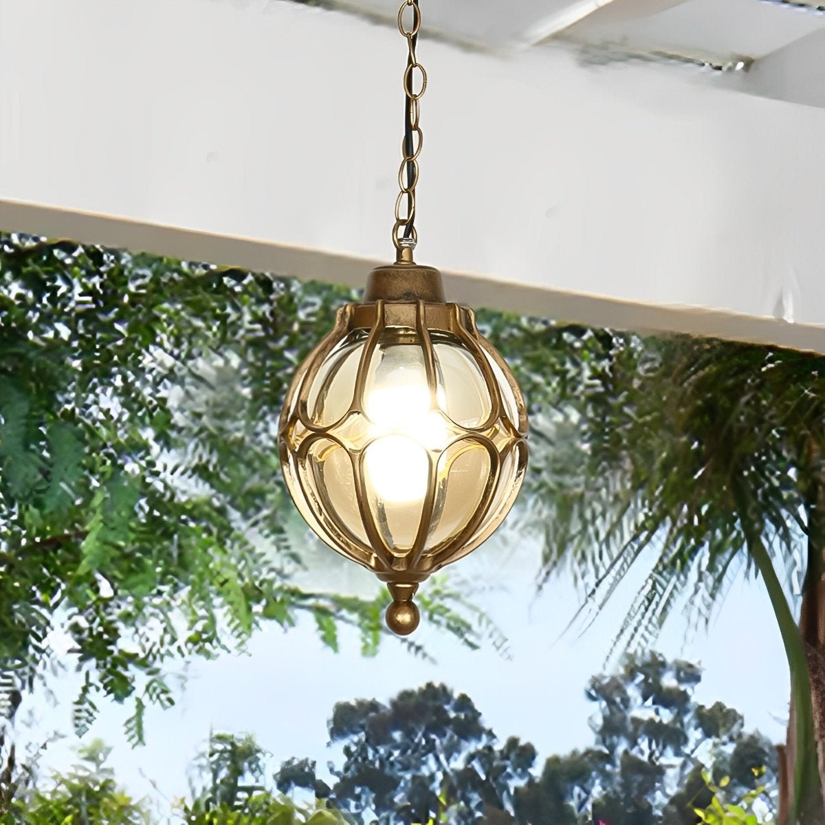 Waterproof Aluminum Ball Outdoor Chandelier Light Hanging Pendan Light