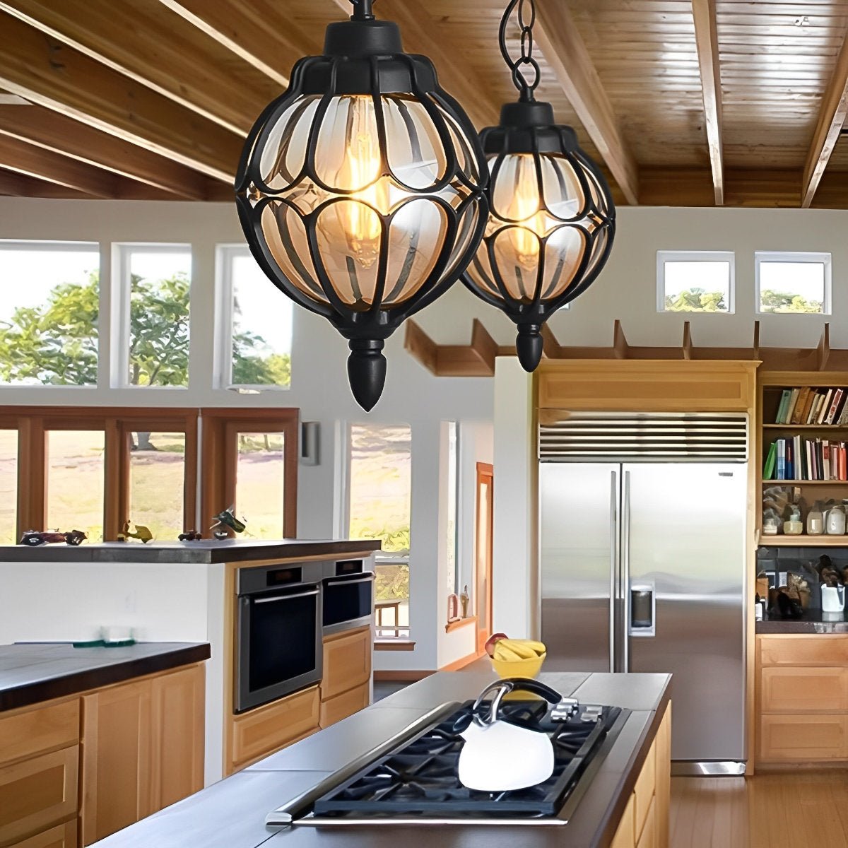 Waterproof Aluminum Ball Outdoor Chandelier Light Hanging Pendan Light