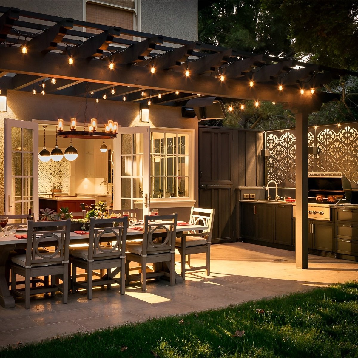 Waterproof LED Outdoor LED String Lights Garden Hanging Light