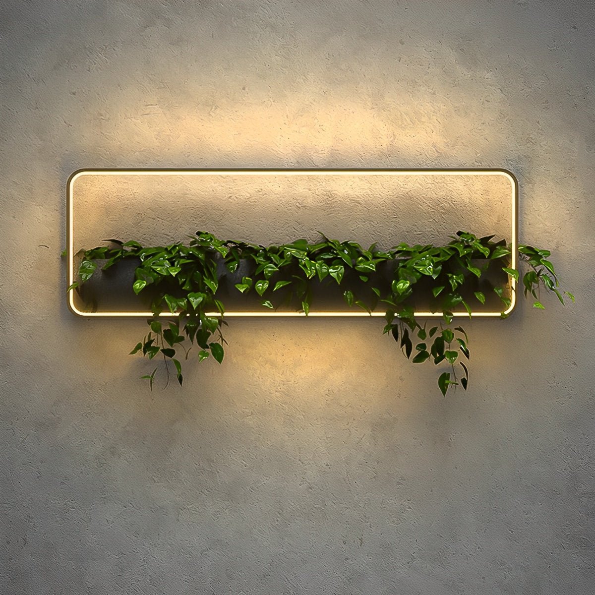 Waterproof LED Outdoor Wall Light Plants Pot
