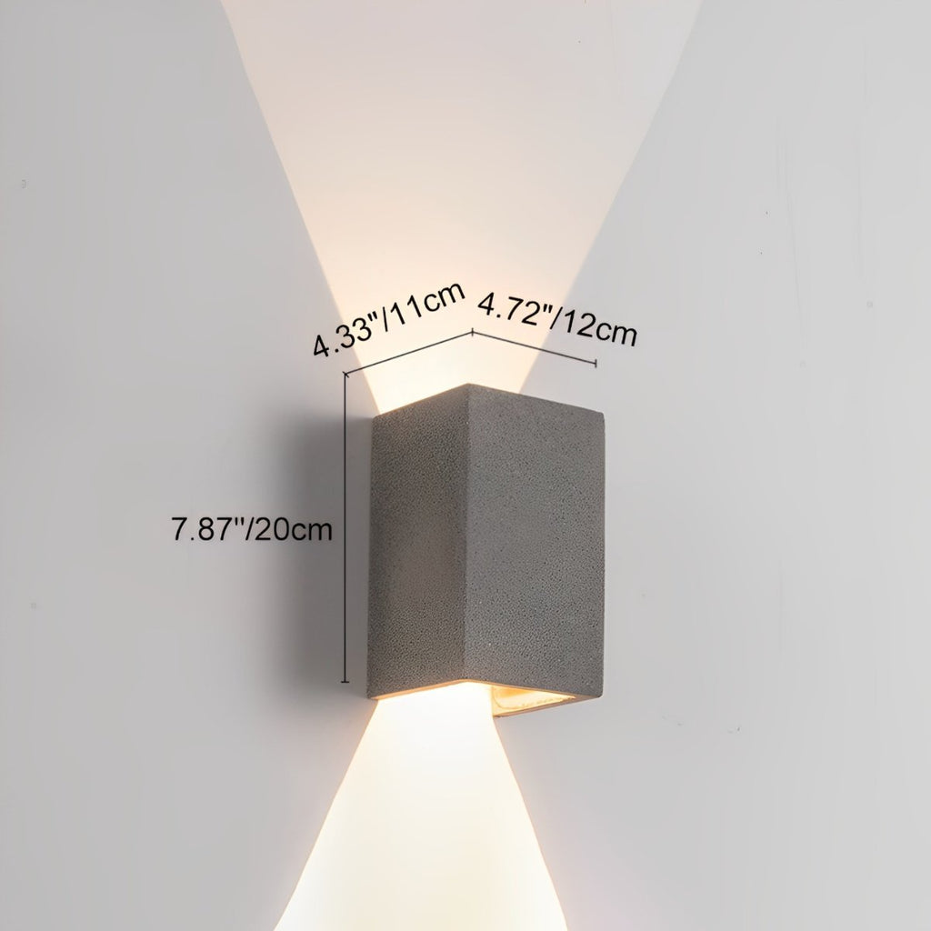 Waterproof Square Up and Down LED Outdoor Wall Sconces