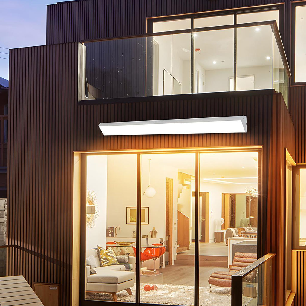 White Waterproof Outdoor LED Strip Lights Porch Light Exterior Wall Lights