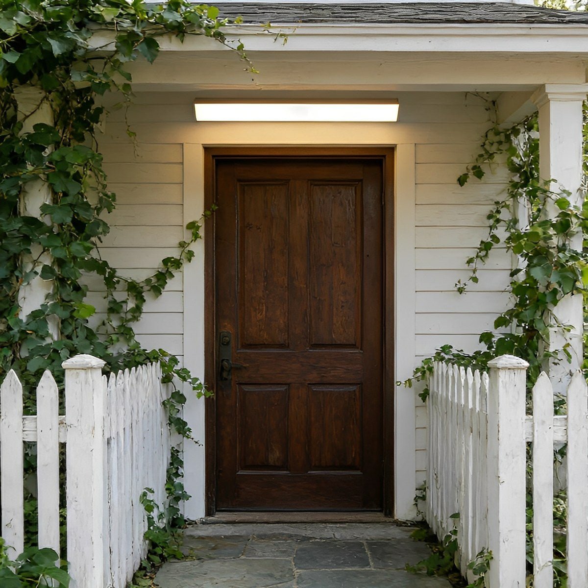 White Waterproof Outdoor LED Strip Lights Porch Light Exterior Wall Lights