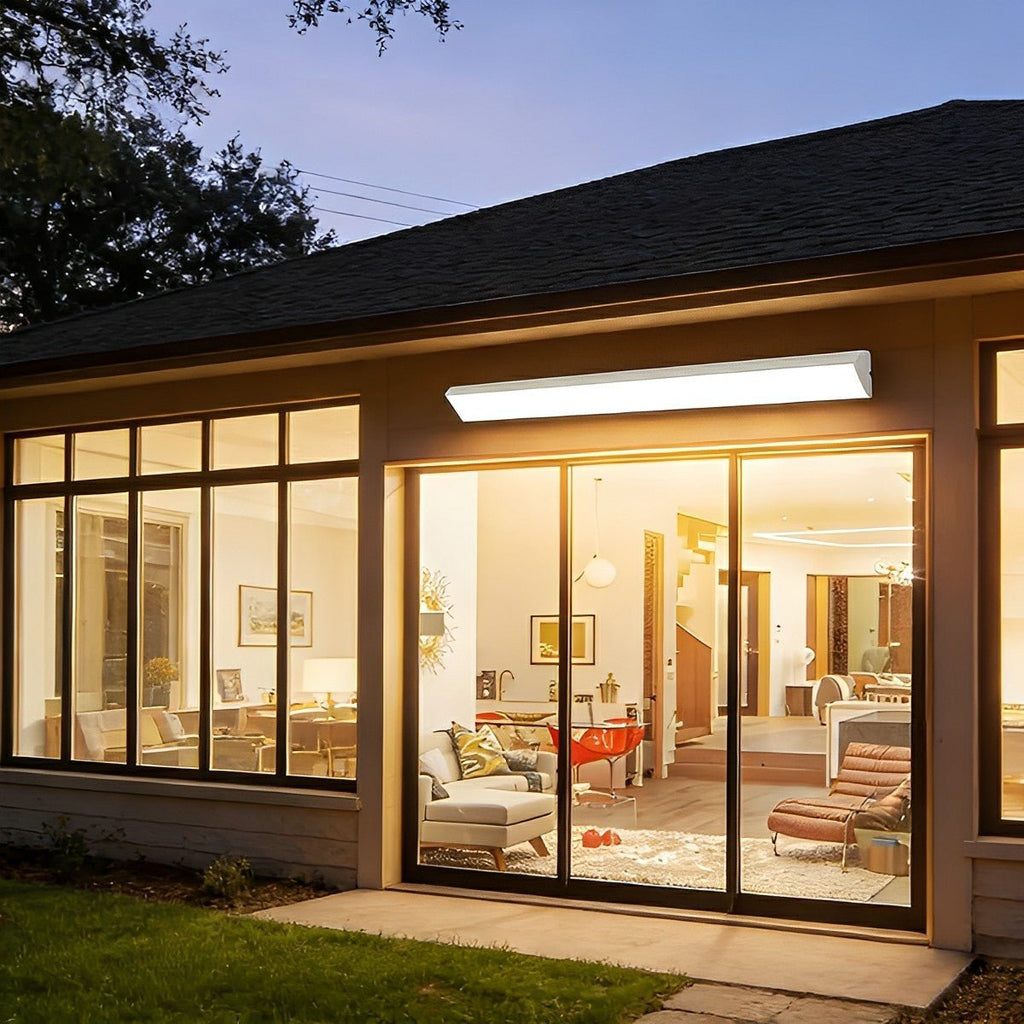 White Waterproof Outdoor LED Strip Lights Porch Light Exterior Wall Lights